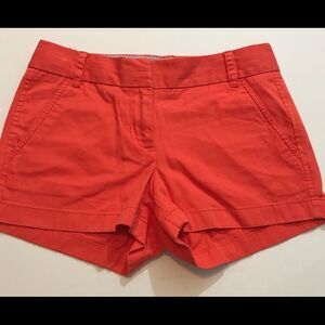 J. Crew Chino shorts, orange, size 2